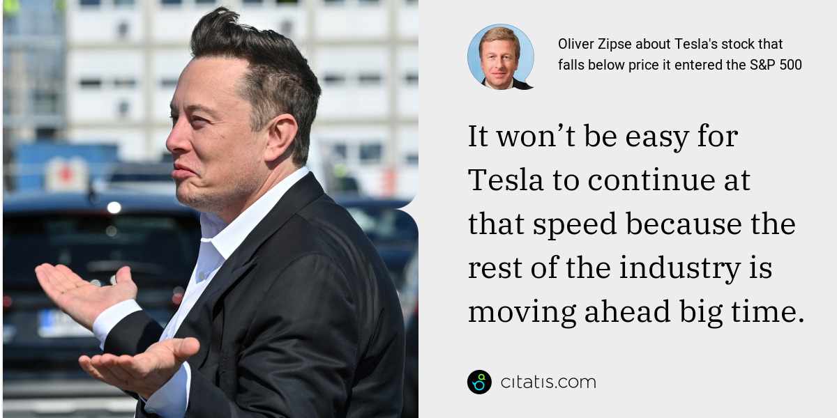 Oliver Zipse: It won’t be easy for Tesla to continue at that speed because the rest of the industry is moving ahead big time.