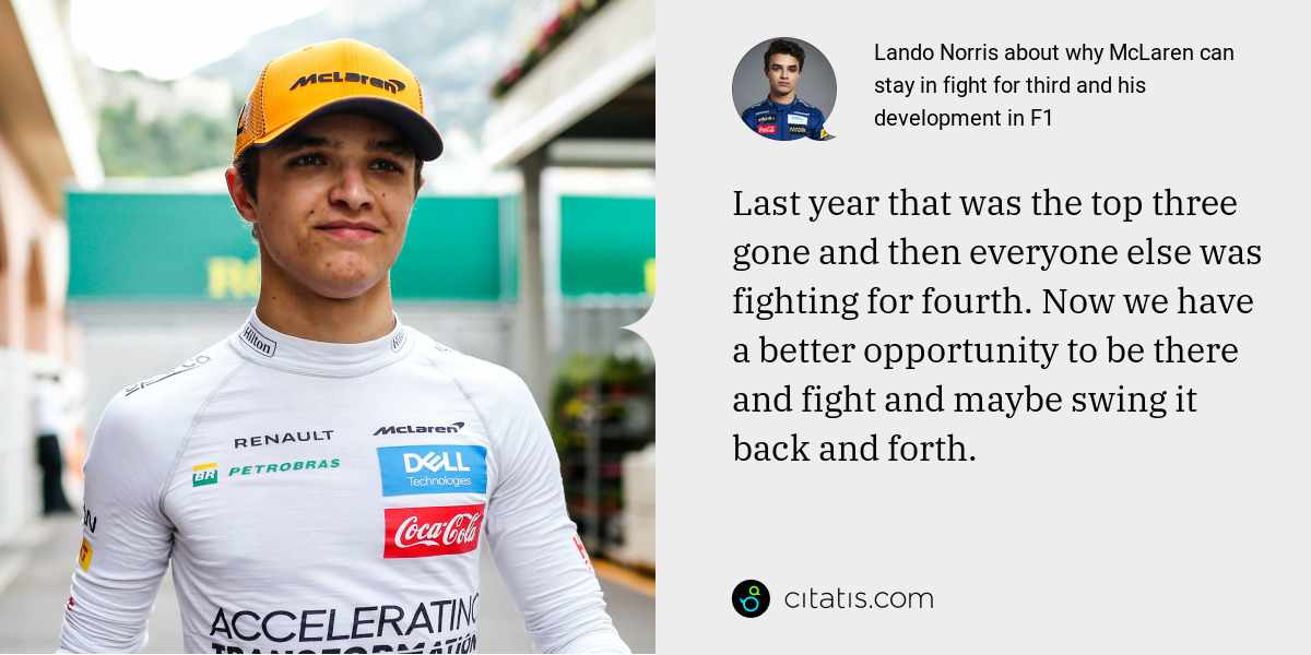 Lando Norris About Why Mclaren Can Stay In Fight For Third And His