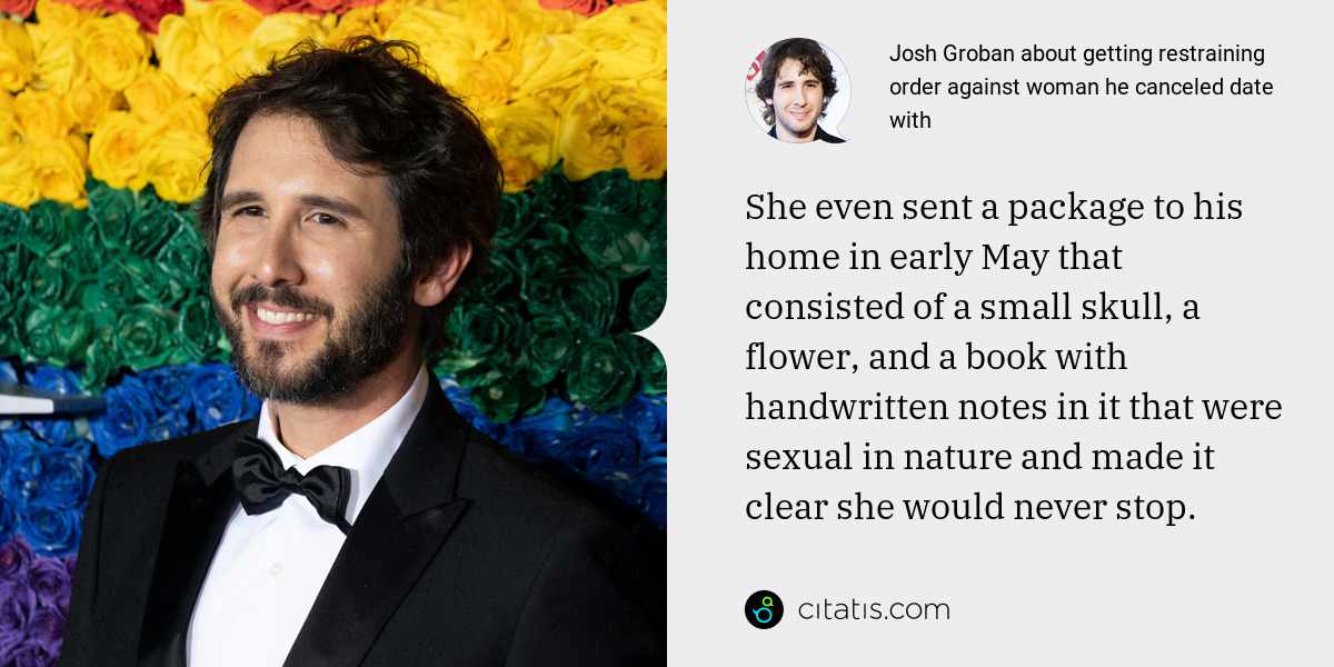 Josh Groban Quotes and Sayings | Citatis