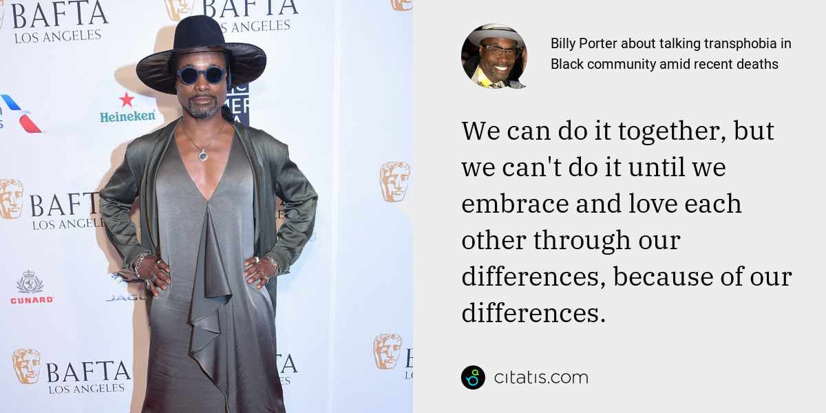 Billy Porter Quotes and Sayings | Citatis