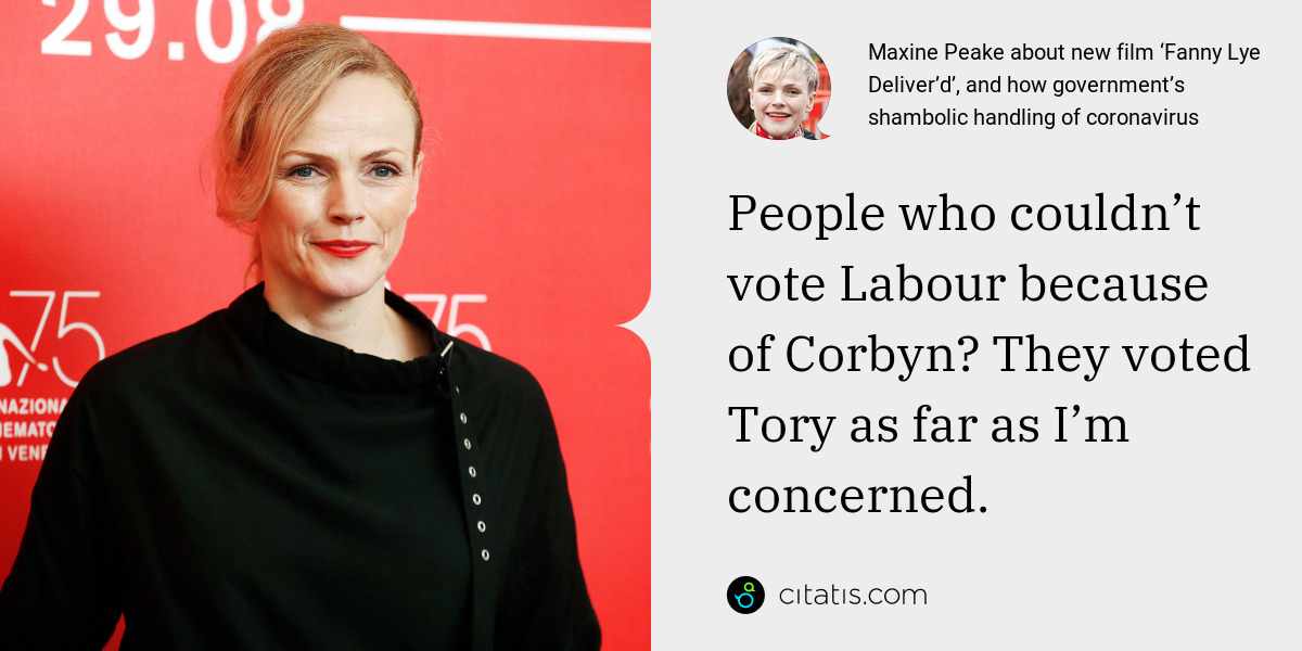 Maxine Peake about new film ‘Fanny Lye Deliver’d’, and how government’s ...