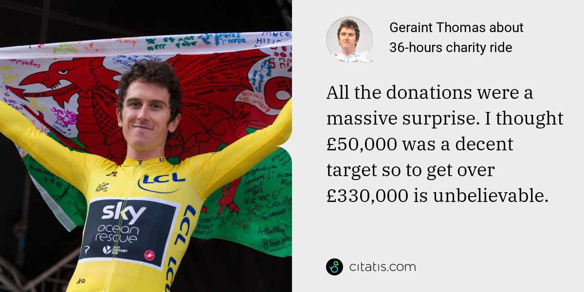 geraint thomas charity ride