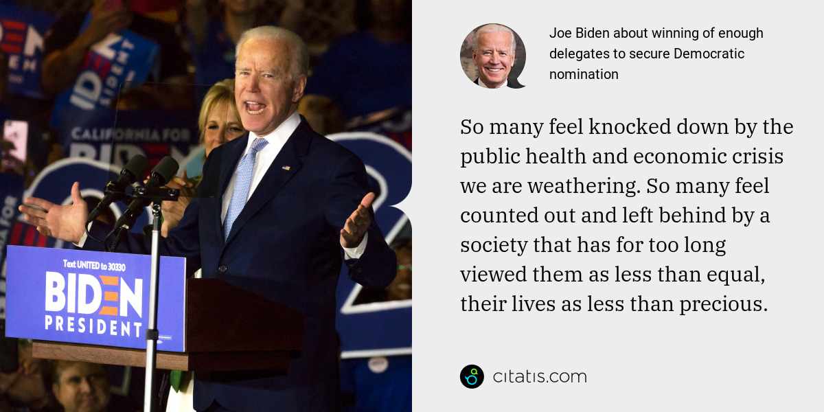 Joe Biden About Winning Of Enough Delegates To Secure Democratic