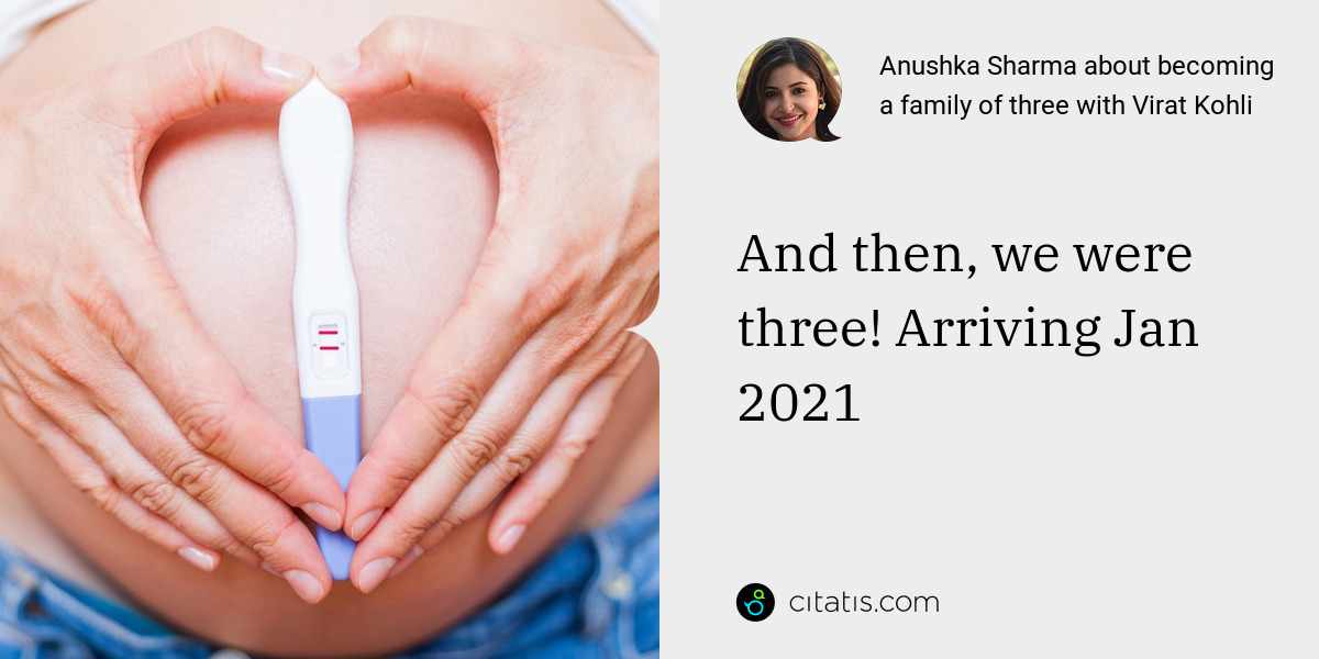 Anushka Sharma: And then, we were three! Arriving Jan 2021