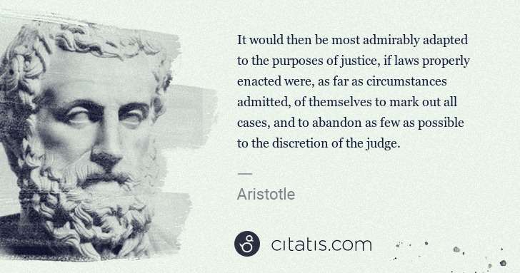 Aristotle: It would then be most admirably adapted to the purposes of ... | Citatis